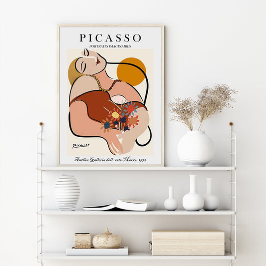 Wall Art 50cmx70cm Le Reve by Pablo Picasso Wood Frame Canvas - Home & Garden > Wall Art - Zanlana Design and Home Decor