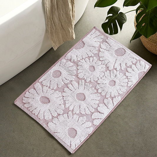 Floral Pink Kids Tufted Bathmat - Home & Garden > Bathroom Accessories - Zanlana Design and Home Decor