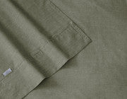 Embre Linen Look Washed Cotton SHEET SET - KING - Home & Garden > Bedding - Zanlana Design and Home Decor