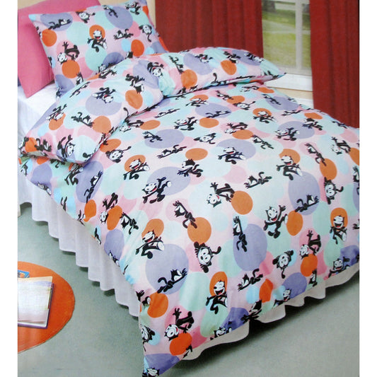 Felix The Cat Quilt Cover Set Single - Home & Garden > Bedding - Zanlana Design and Home Decor