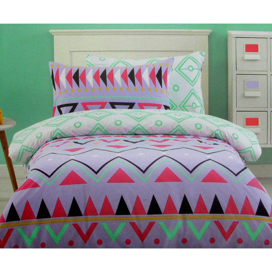 250TC Tribal Dream 100% Cotton Quilt Cover Set Single - Home & Garden > Bedding - Zanlana Design and Home Decor
