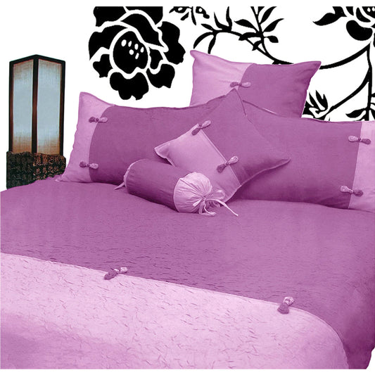Phase 2 Scrunchie Orchid Quilt Cover Set SINGLE - Home & Garden > Bedding - Zanlana Design and Home Decor