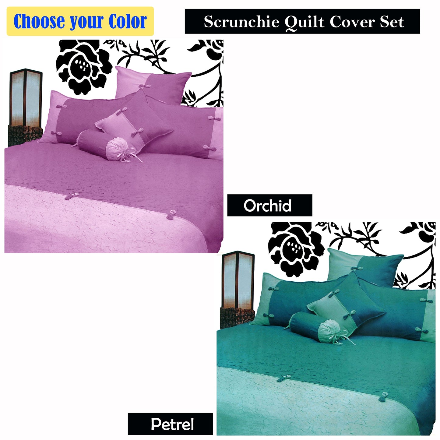Phase 2 Scrunchie Orchid Quilt Cover Set SINGLE - Home & Garden > Bedding - Zanlana Design and Home Decor