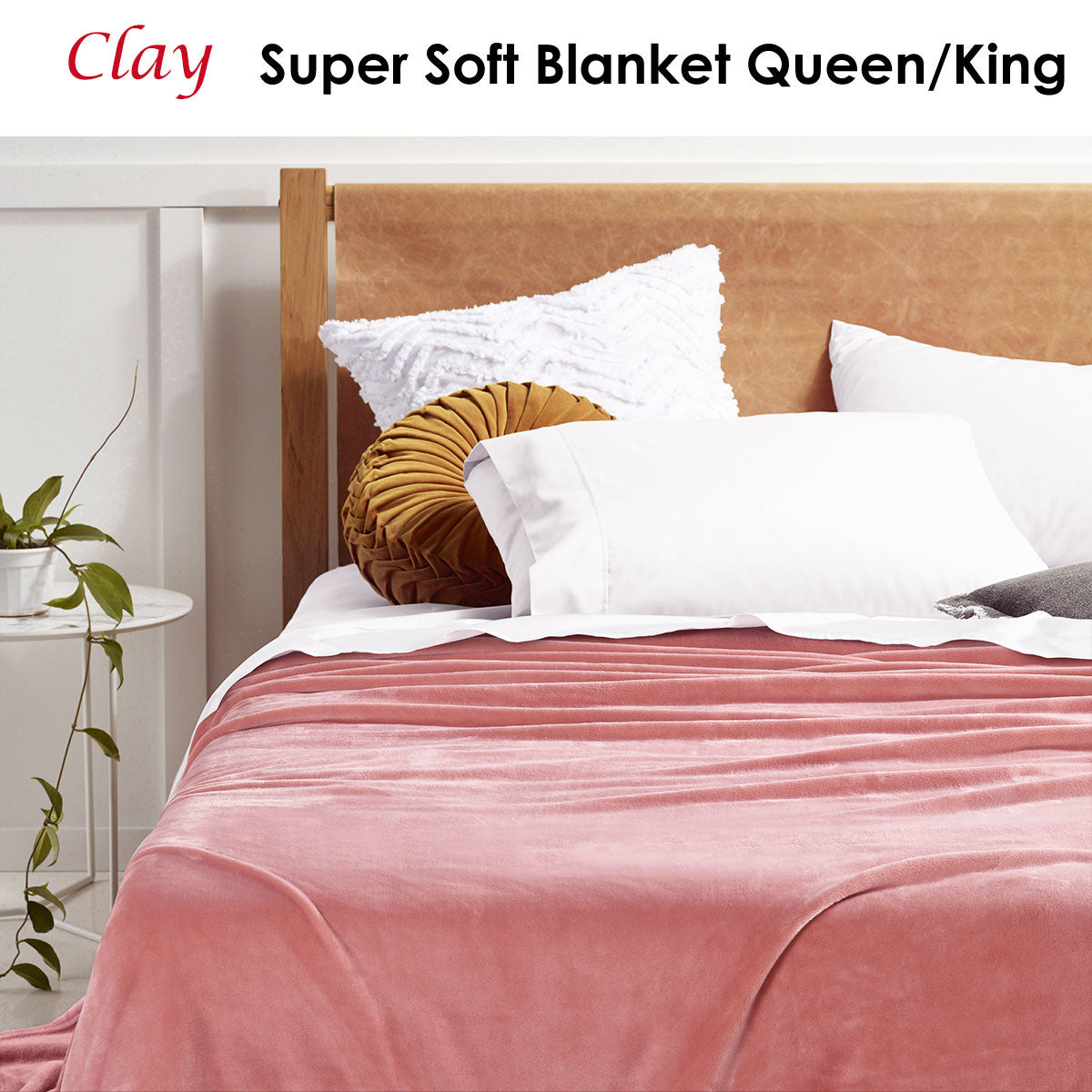 Accessorize Clay Super Soft Blanket Queen/King - Blankets - Zanlana Design and Home Decor