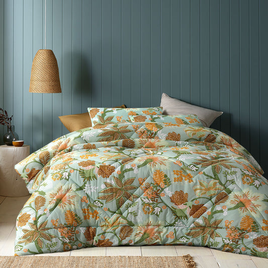 Accessorize Kienze Washed Cotton Printed 3 Piece Comforter Set Queen - Home & Garden > Bedding - Zanlana Design and Home Decor