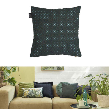 Bedding House Chelsy Green Square Filled Cushion 40cm x 40cm - Home & Garden > Bedding - Zanlana Design and Home Decor