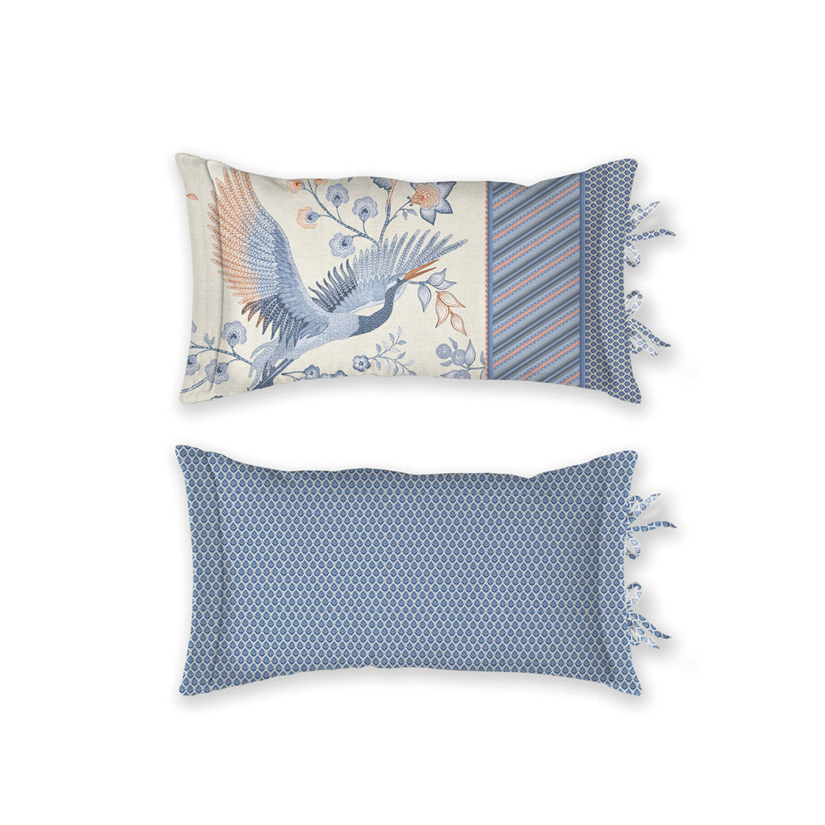 PIP Studio Royal Birds Blue Oblong Cushion - Home & Garden > Bedding - Zanlana Design and Home Decor