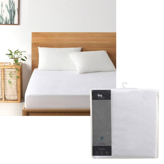 The Big Sleep Cotton Flannel Waterproof Mattress Protector Double - Home & Garden > Bedding - Zanlana Design and Home Decor