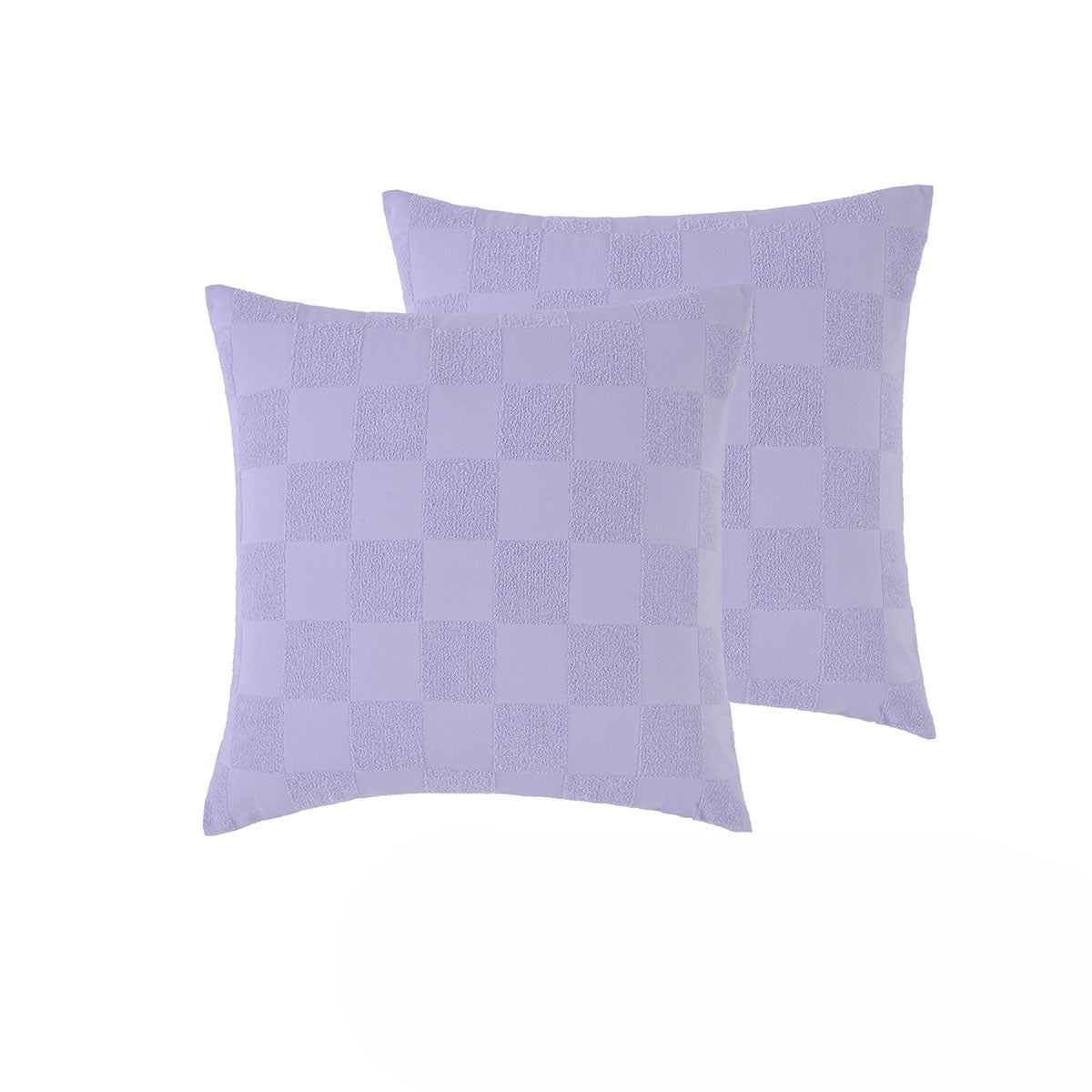 Accessorize Pair of Tipo Lilac Chenille European Pillowcases 65 x 65cm - Home & Garden > Bedding - Zanlana Design and Home Decor
