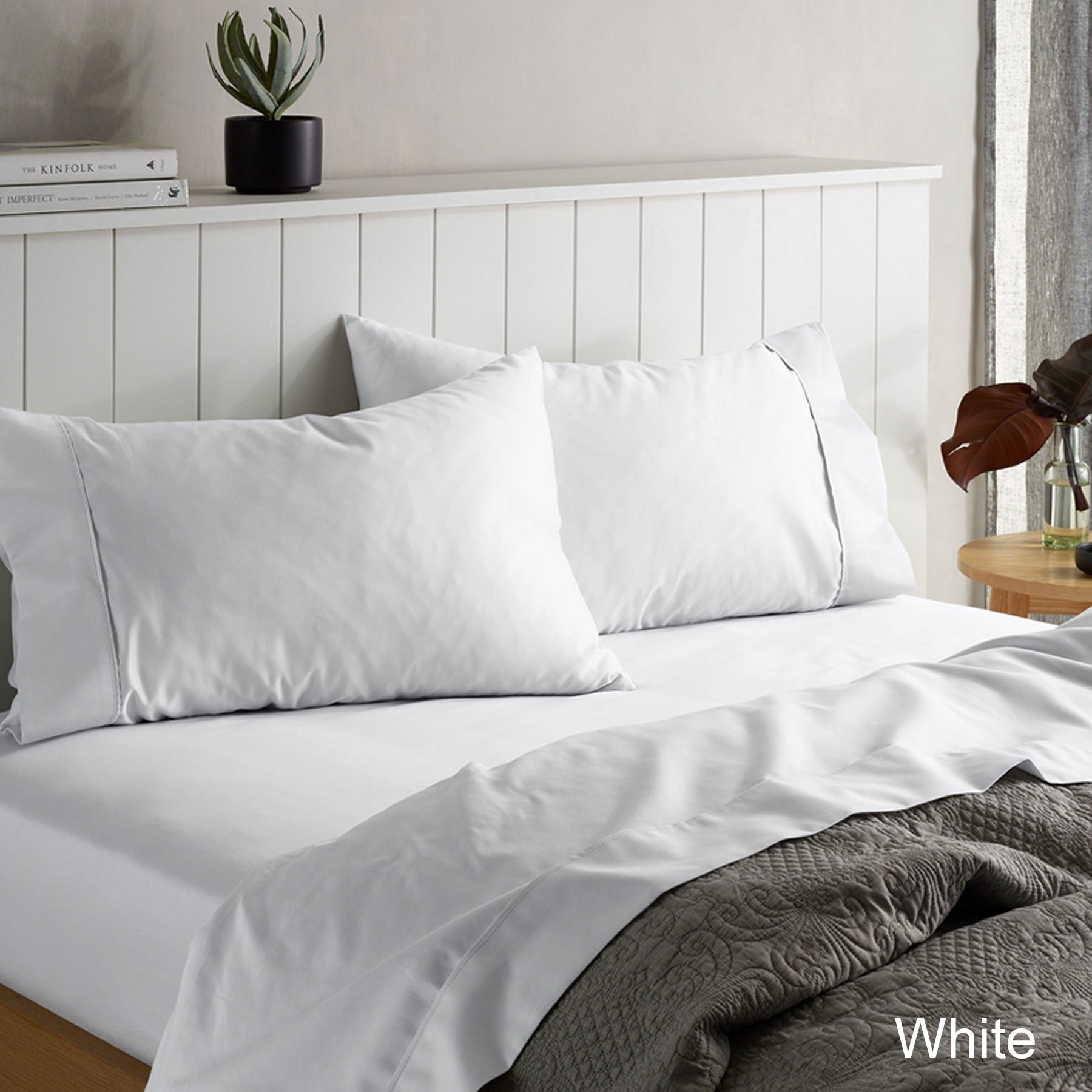 Accessorize 1500TC Cotton Rich Sheet Set White King - Home & Garden > Bedding - Zanlana Design and Home Decor