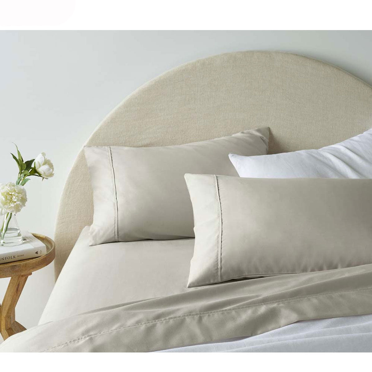 Accessorize 1900TC Cotton Rich Sheet Set Almond King - Home & Garden > Bedding - Zanlana Design and Home Decor