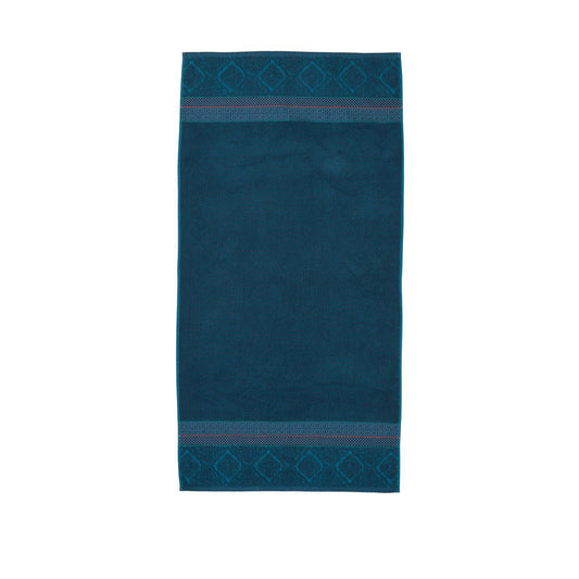 Zellige Pure Cotton Towel 70 x 140 cm - Dark Blue - Bath Towel - Zanlana Design and Home Decor
