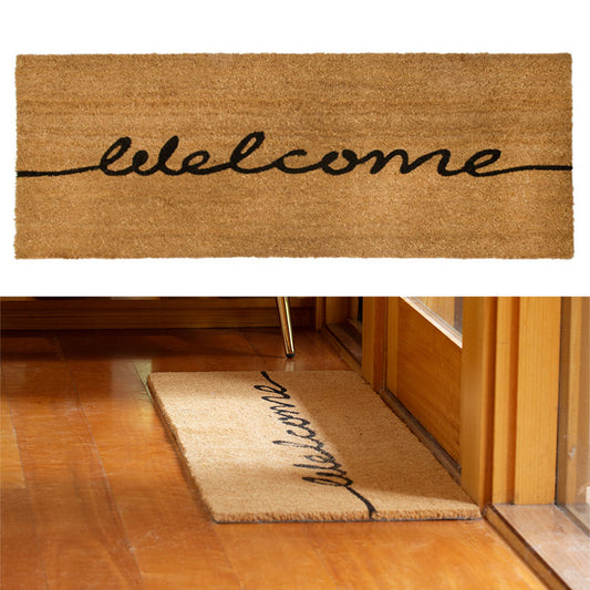 J.Elliot Home Welcome PVC Backed Coir Printed Mat Ranchslider - Home & Garden > Rugs - Zanlana Design and Home Decor