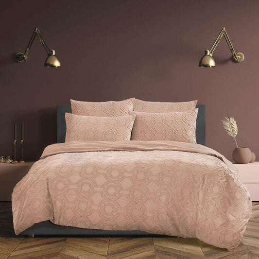 Ardor 5 Pce Comforter Set Millicent Peach Queen - Home & Garden > Bedding - Zanlana Design and Home Decor
