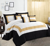 10 piece comforter and sheets set king gold - Home & Garden > Bedding - Zanlana Design and Home Decor