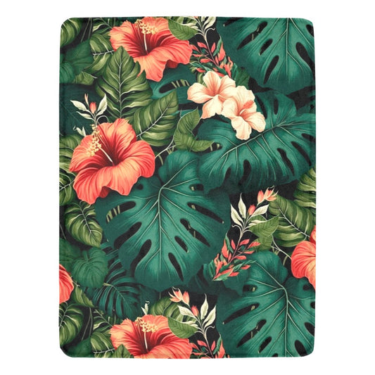 Tropical Ultra-Soft Micro Fleece Blanket - Blanket - Zanlana Design and Home Decor