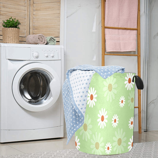Floral Daisy Laundry Bag - Laundry Bag (Large) - Zanlana Design and Home Decor
