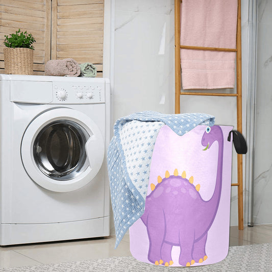 Purple Dinosaur Laundry Bag - Laundry Bag (Large) - Zanlana Design and Home Decor